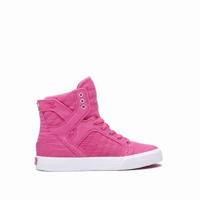 Gyerek Supra SKYTOP Magasszárú Cipő HU862140 Rózsaszín/Fehér